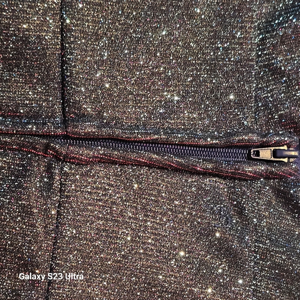 Juniors' Glitter-Knit Skater Party Dress - Picture 13 of 13